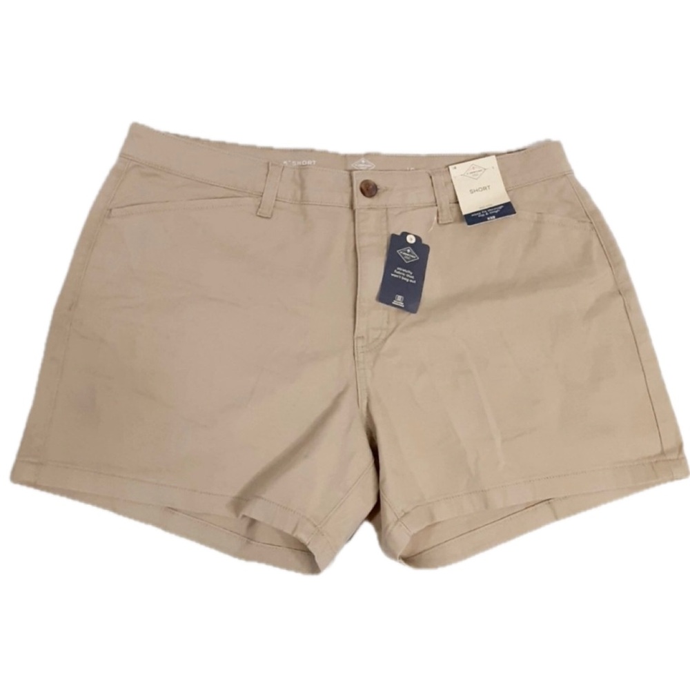 St. John’s Bay Women's Tan Chino Shorts NWT Size 2!